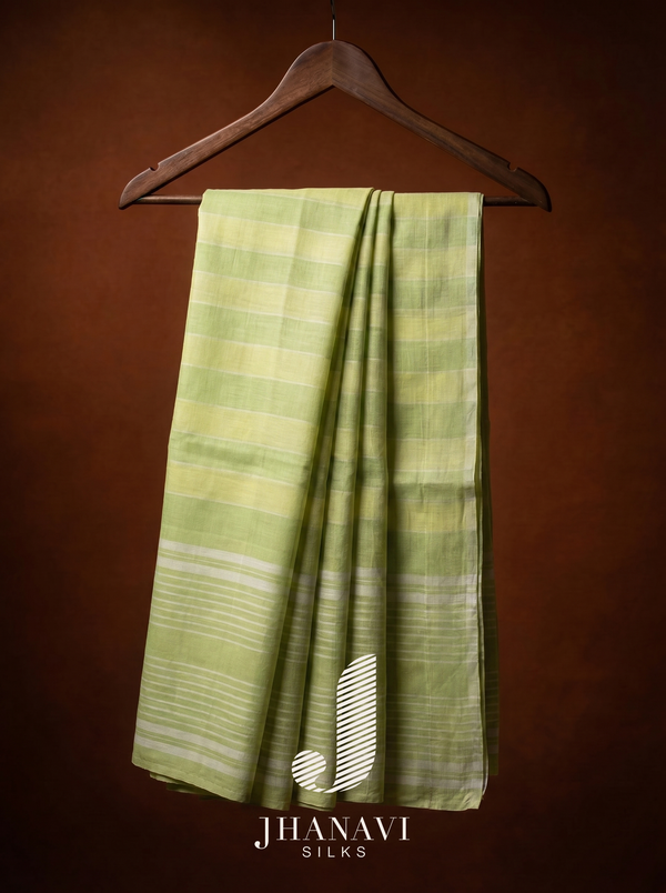 Chettinad Cotton Saree –  Light Green