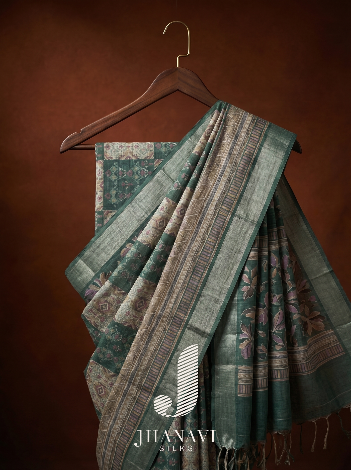 Linen Saree – Floral prints