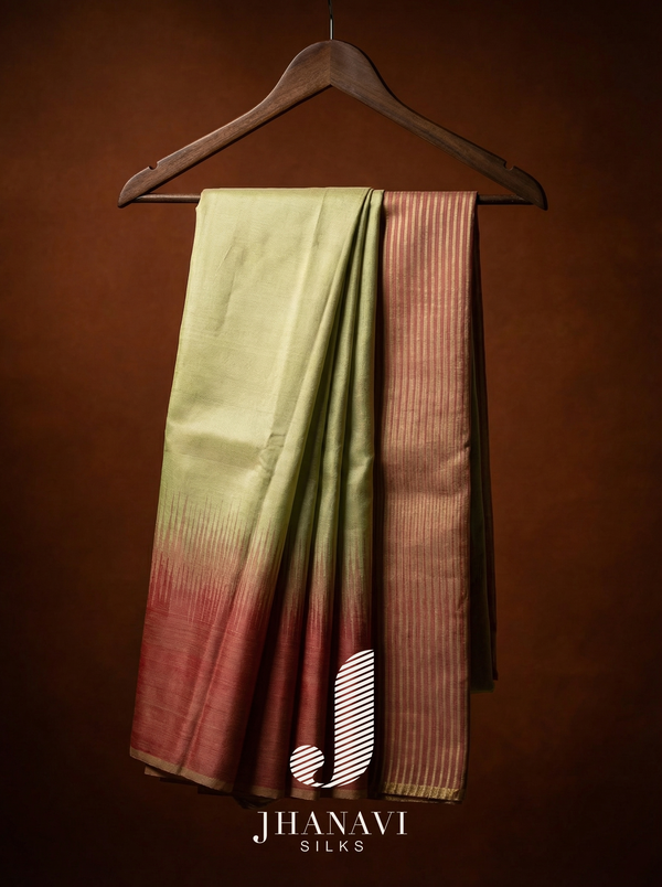 Kanchipuram Silk Saree – Yellow & Red