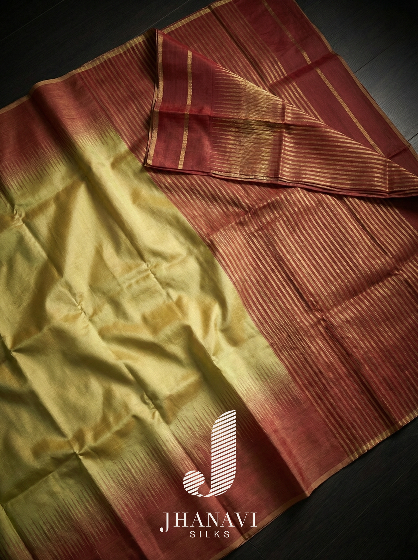 Kanchipuram Silk Saree – Yellow & Red
