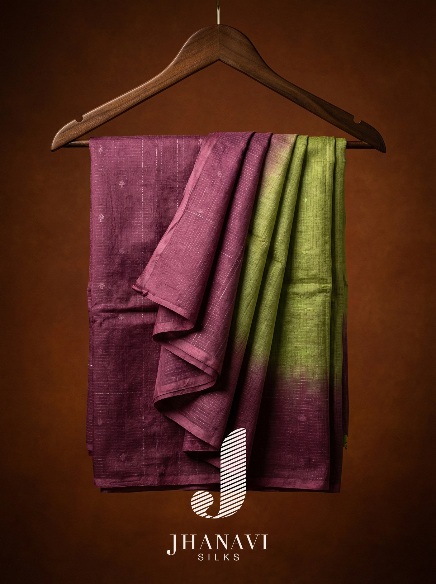 Tussar  Saree – Purple