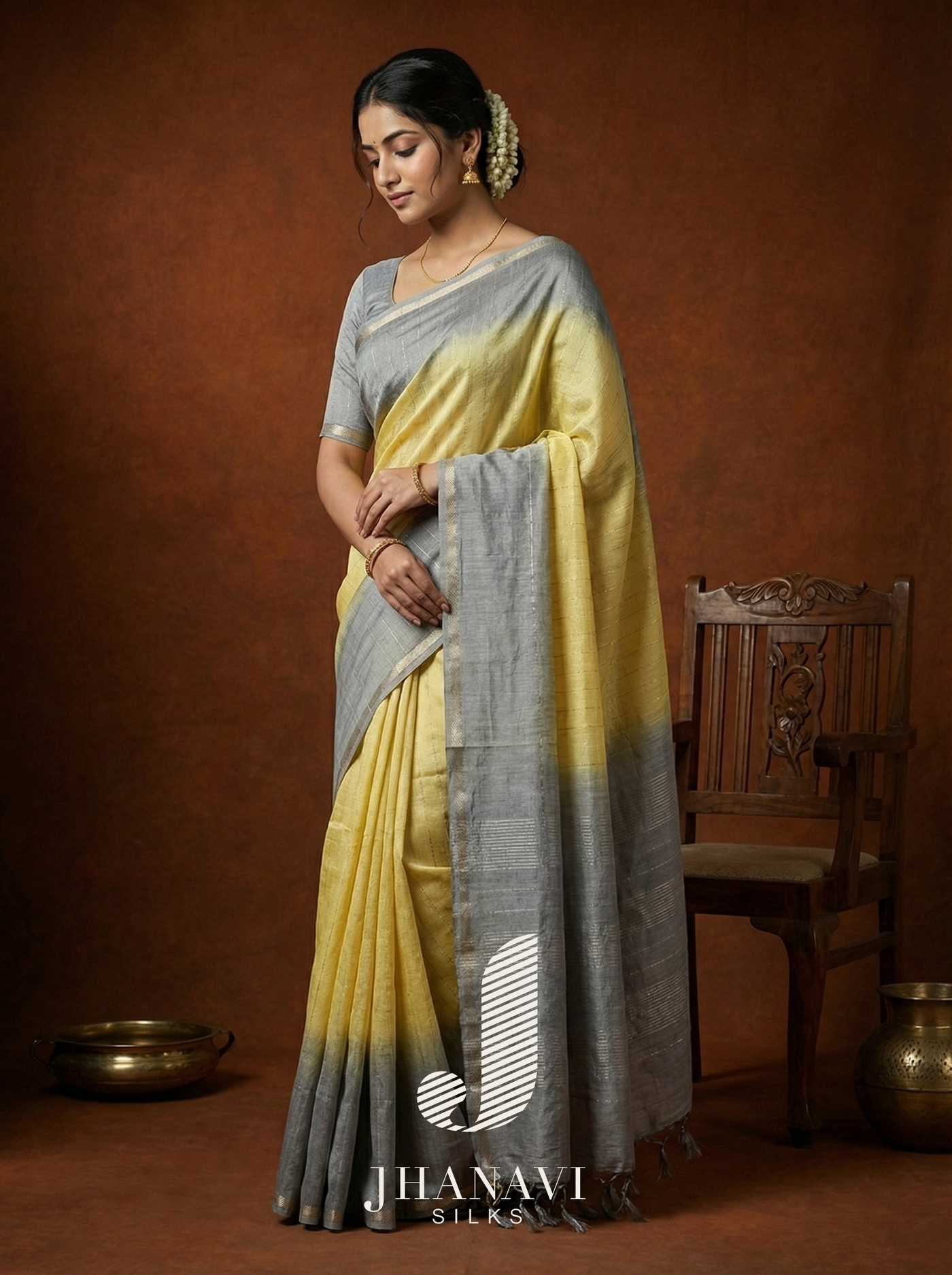 Tussar  Saree